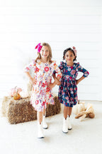 Vintage Garden Ruffle Twirl Dress