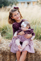 Amethyst Velvet Tutu Bodysuit