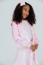 Diva Pink Flip Sequin Jacket