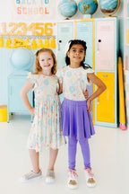 Flutter Sleeve Twirl Dress