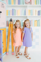 Girls Periwinkle T-Shirt Dress