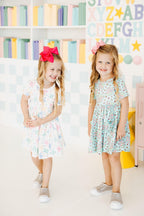 Tied in Love Short Sleeve Pocket Twirl Dress