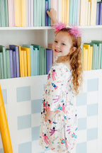 Out of this World 3/4 Sleeve Pocket Twirl Dress