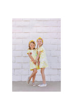 Girls Tie Dye Patched Fruit Dress