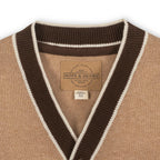 Organic Tipped Cardigan with Elbow Patches