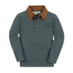 Organic Jersey Polo with Cord Collar