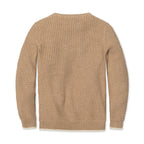 Organic Crewneck Sweater with Buttons