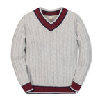 Organic V-Neck Cricket Sweater