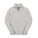 Organic Half Zip Cable Sweater