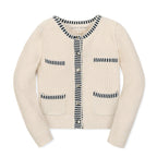 Organic Puff Sleeve Cardigan