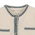 Organic Puff Sleeve Cardigan