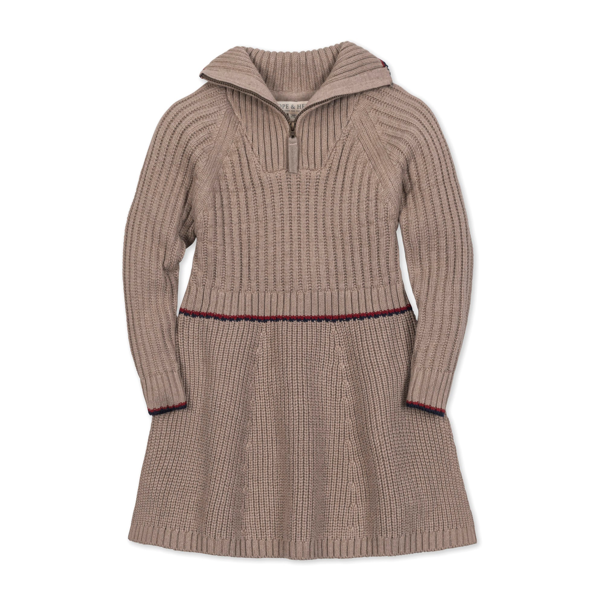Organic Half Zip Sweater Dress