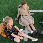 Organic Short Sleeve Collared Sweater Dress