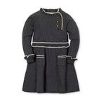 Organic Ruffle Trim Sweater Dress