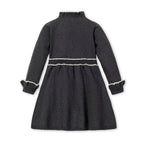 Organic Ruffle Trim Sweater Dress