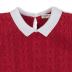 Organic Short Sleeve Cable Sweater Dress