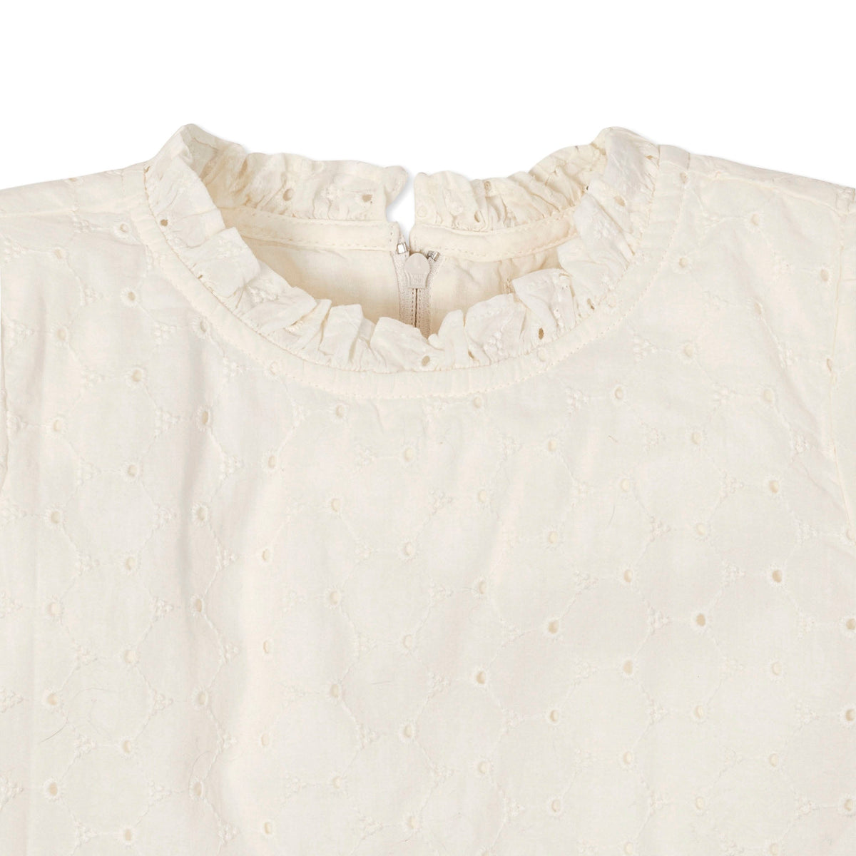 Organic Tiered Eyelet Dress