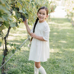 Organic Tiered Eyelet Dress