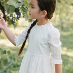 Organic Tiered Eyelet Dress
