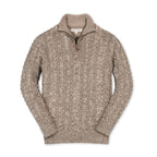 Organic Half Zip Cable Sweater