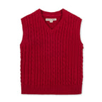 Organic Cable Sweater Vest
