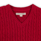 Organic Cable Sweater Vest