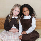 Organic Cropped Scallop Cardigan