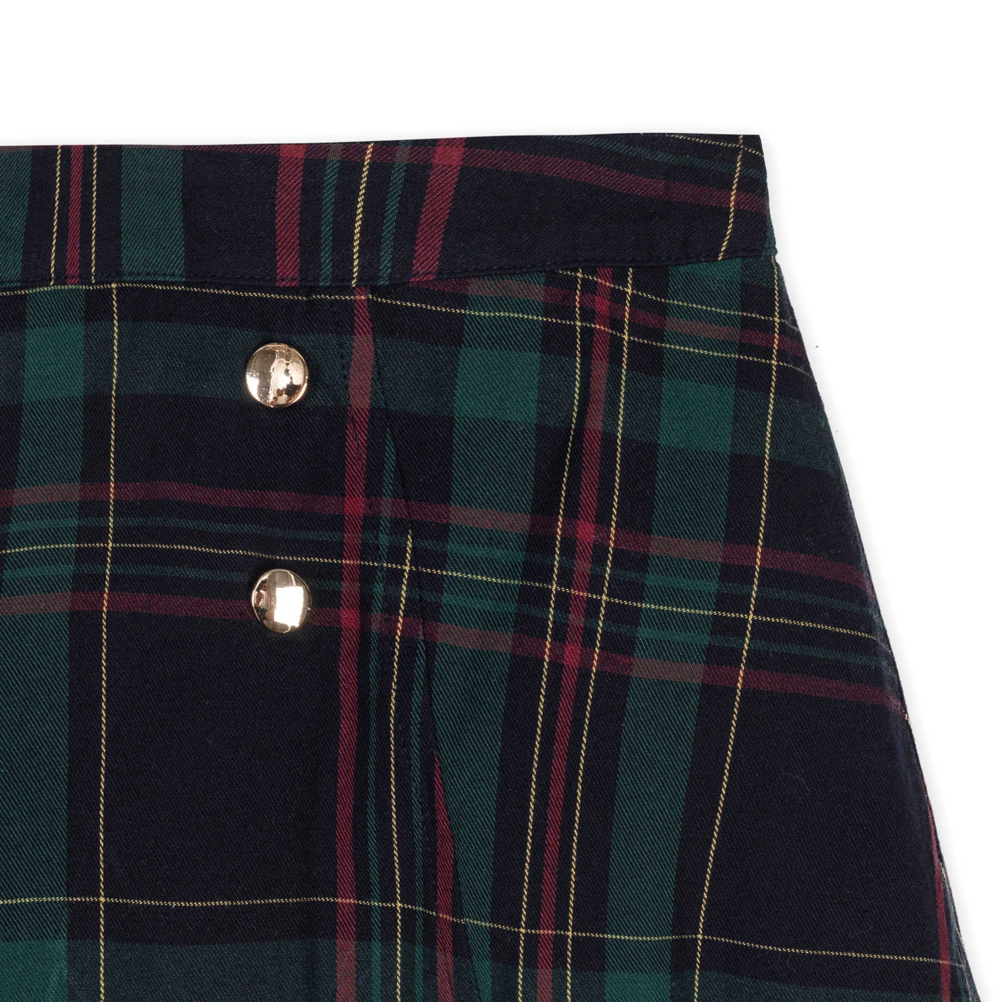 Organic Double Button Skirt