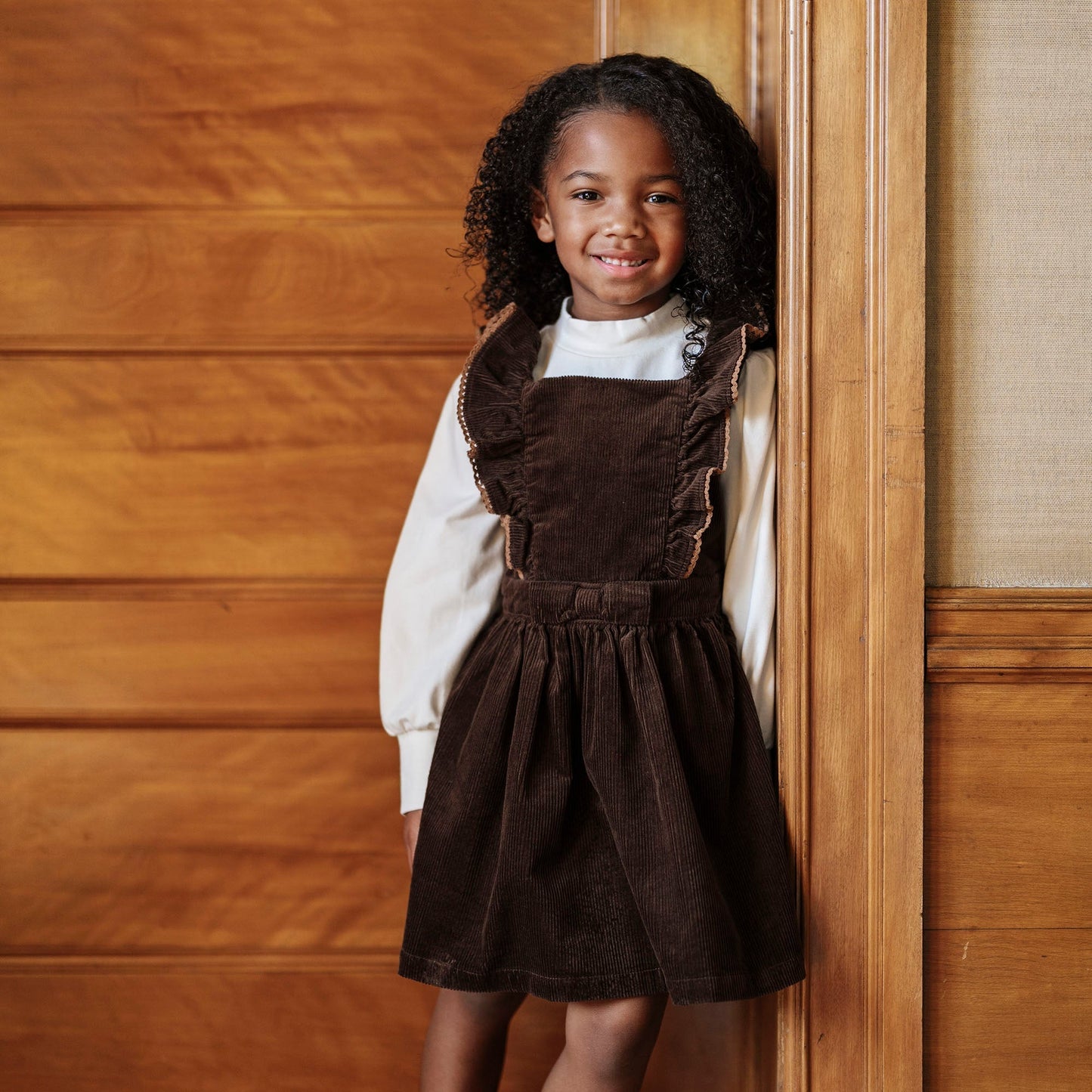 Organic Corduroy Ruffle Jumper - Baby