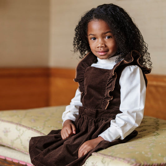 Organic Corduroy Ruffle Jumper