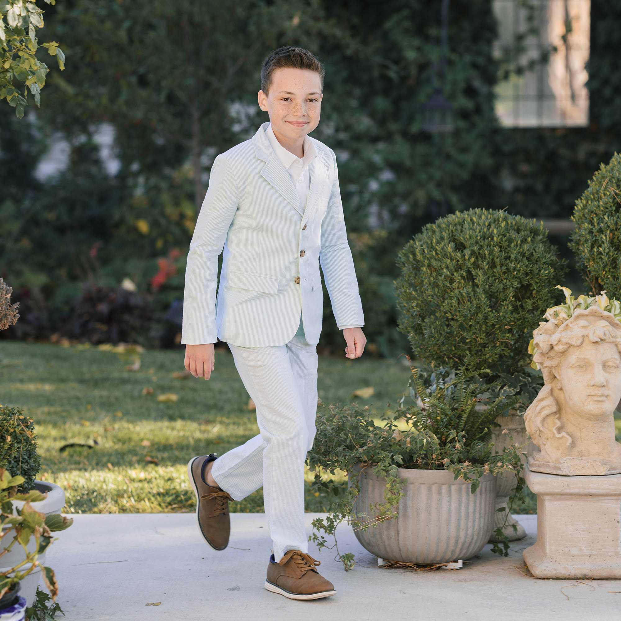 Organic Seersucker Suit Jacket