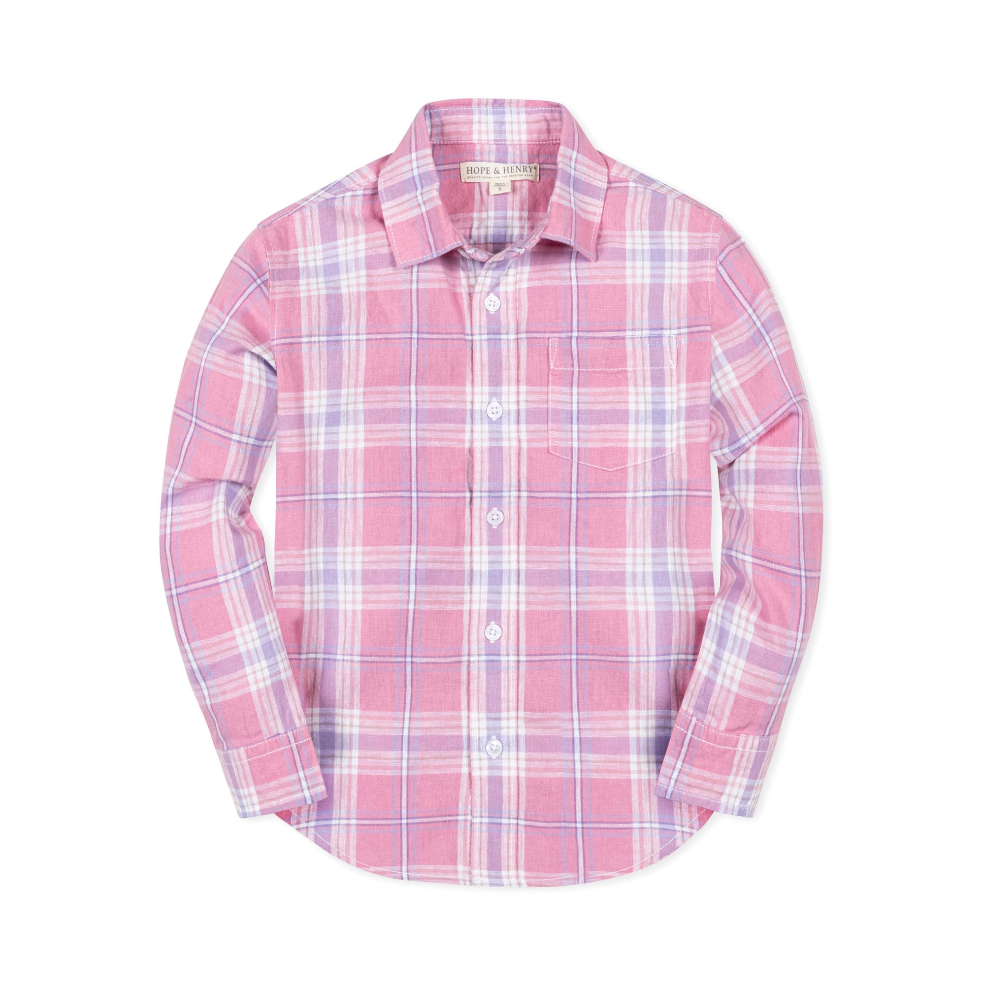 Boys Linen Button Down Shirt