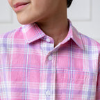Boys Linen Button Down Shirt