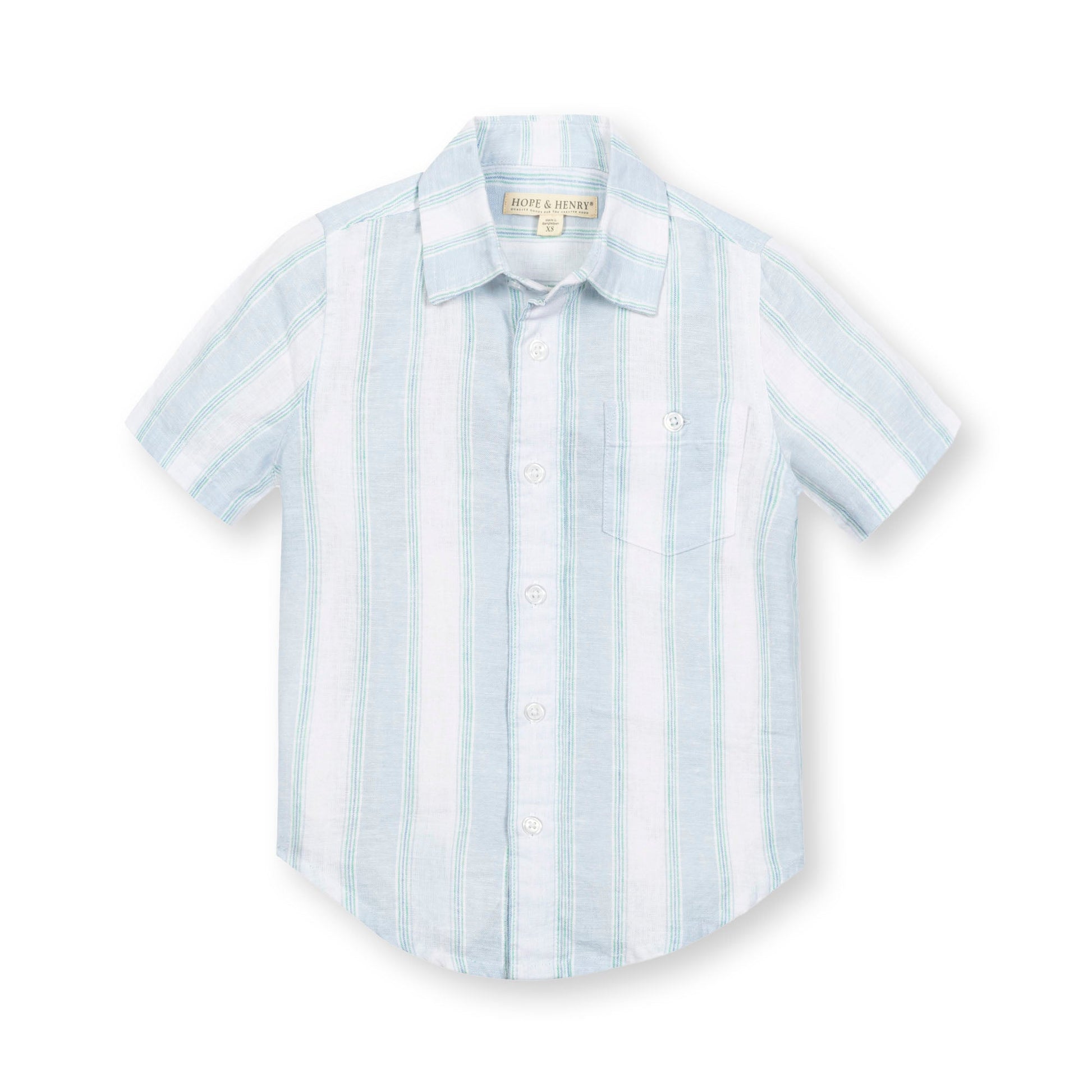 Linen Short Sleeve Button Down Shirt