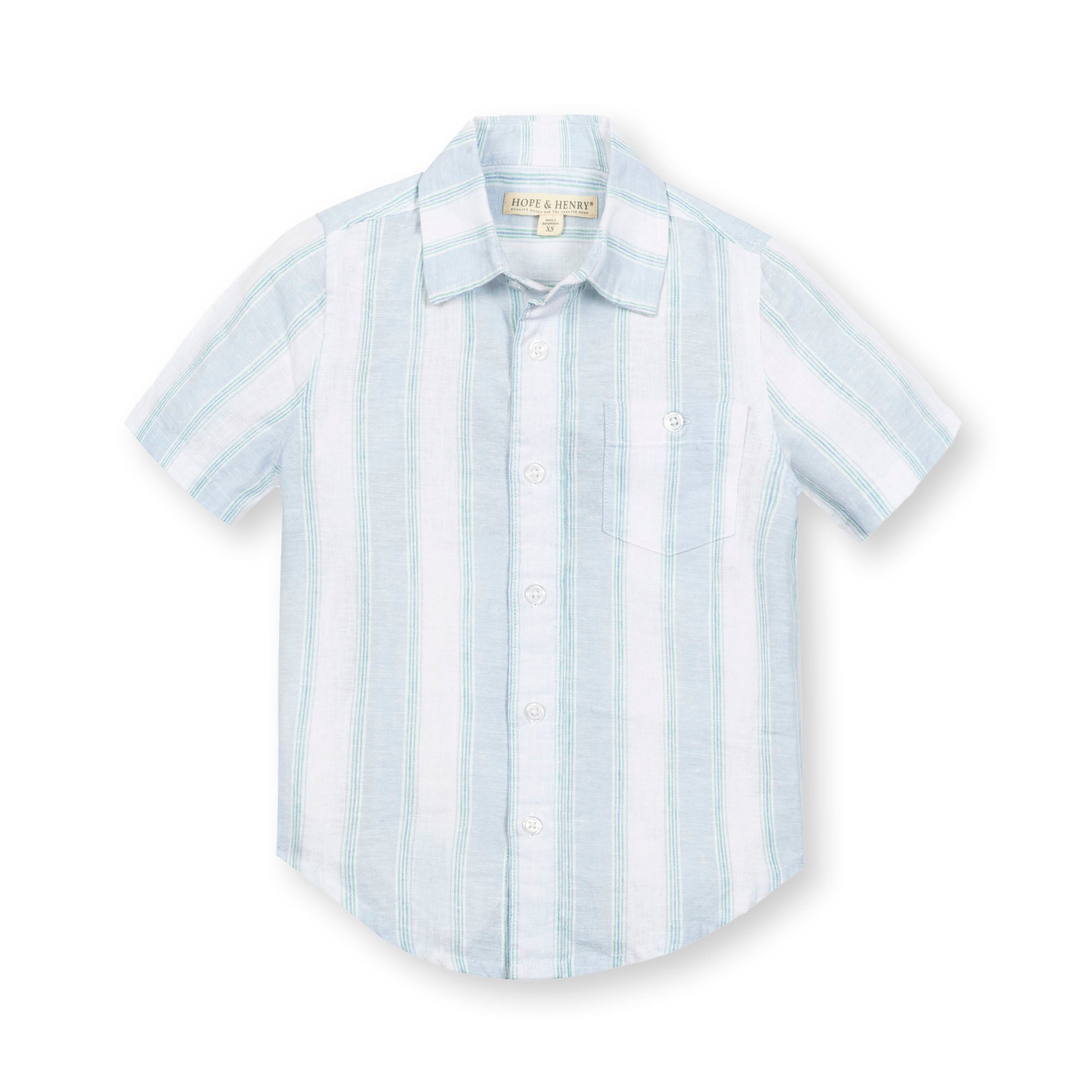 Linen Short Sleeve Button Down Shirt