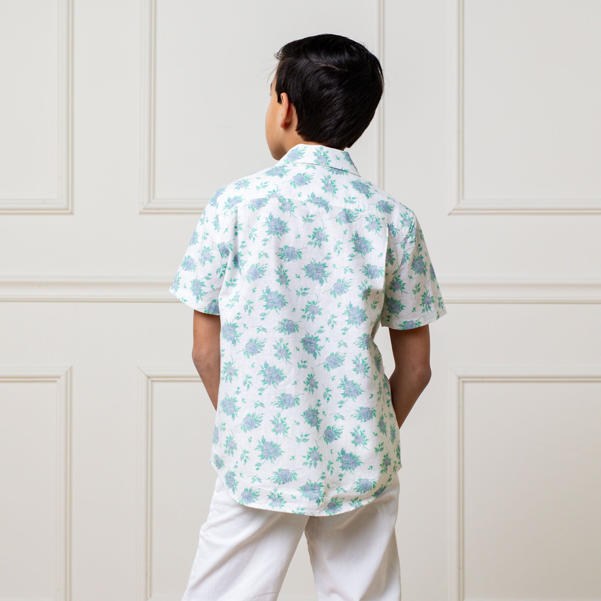 Linen Short Sleeve Button Down Shirt