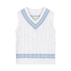 Boys Organic Cotton Cricket Sweater Vest
