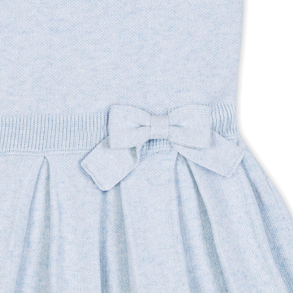 Girls Organic Pleated Sweater Dress