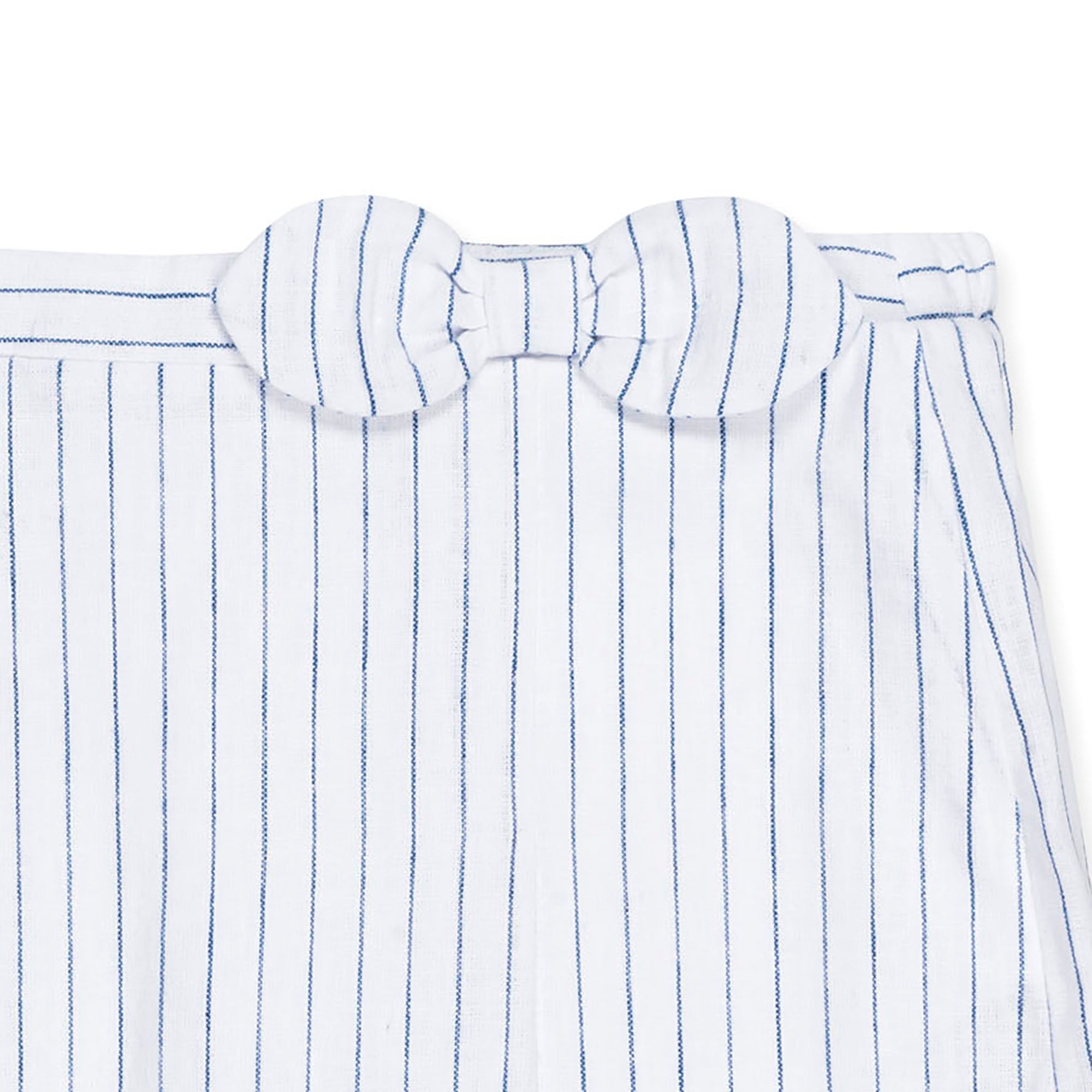 Girls Linen Pleated Bow Skort