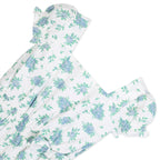 Girls Linen Puff Sleeve Jumpsuit