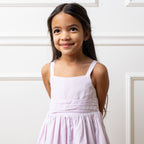 Organic Embroidered Special Sundress - Light Lavender