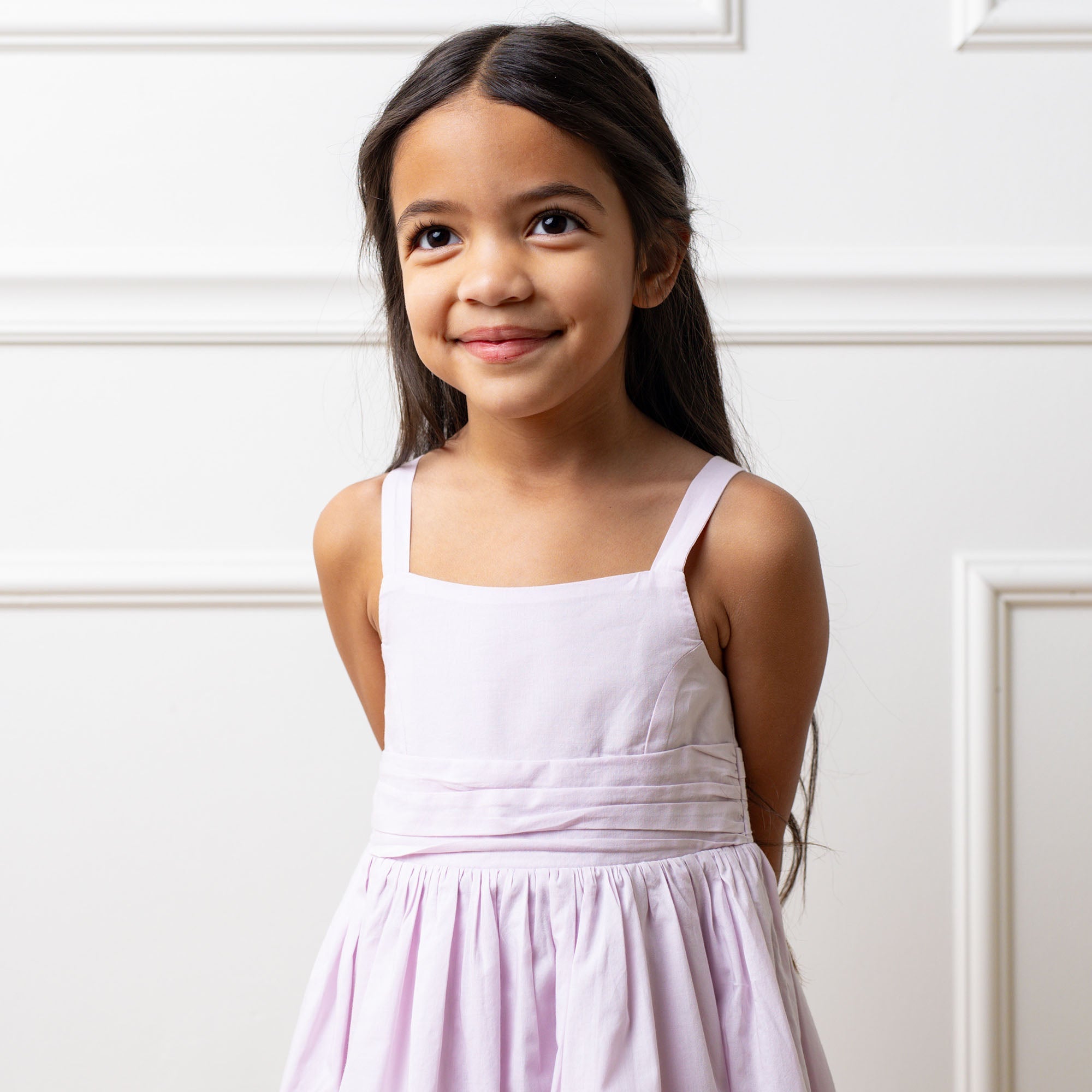Organic Embroidered Special Sundress - Light Lavender