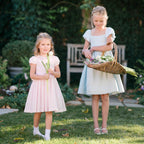 Organic Puff Sleeve Smocked Party Dress