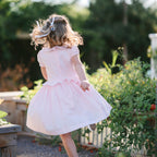 Organic Puff Sleeve Smocked Party Dress