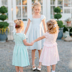 Organic Puff Sleeve Smocked Party Dress