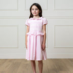 Organic Puff Sleeve Smocked Party Dress