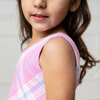 Girls Linen Swing Dress