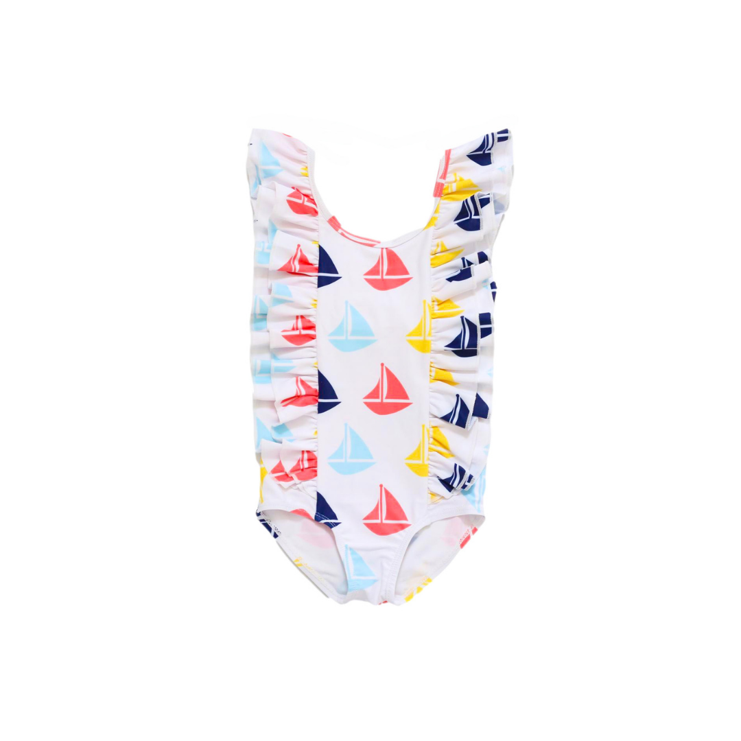 Crystal Lake Ruffle One-Piece Swimsuit