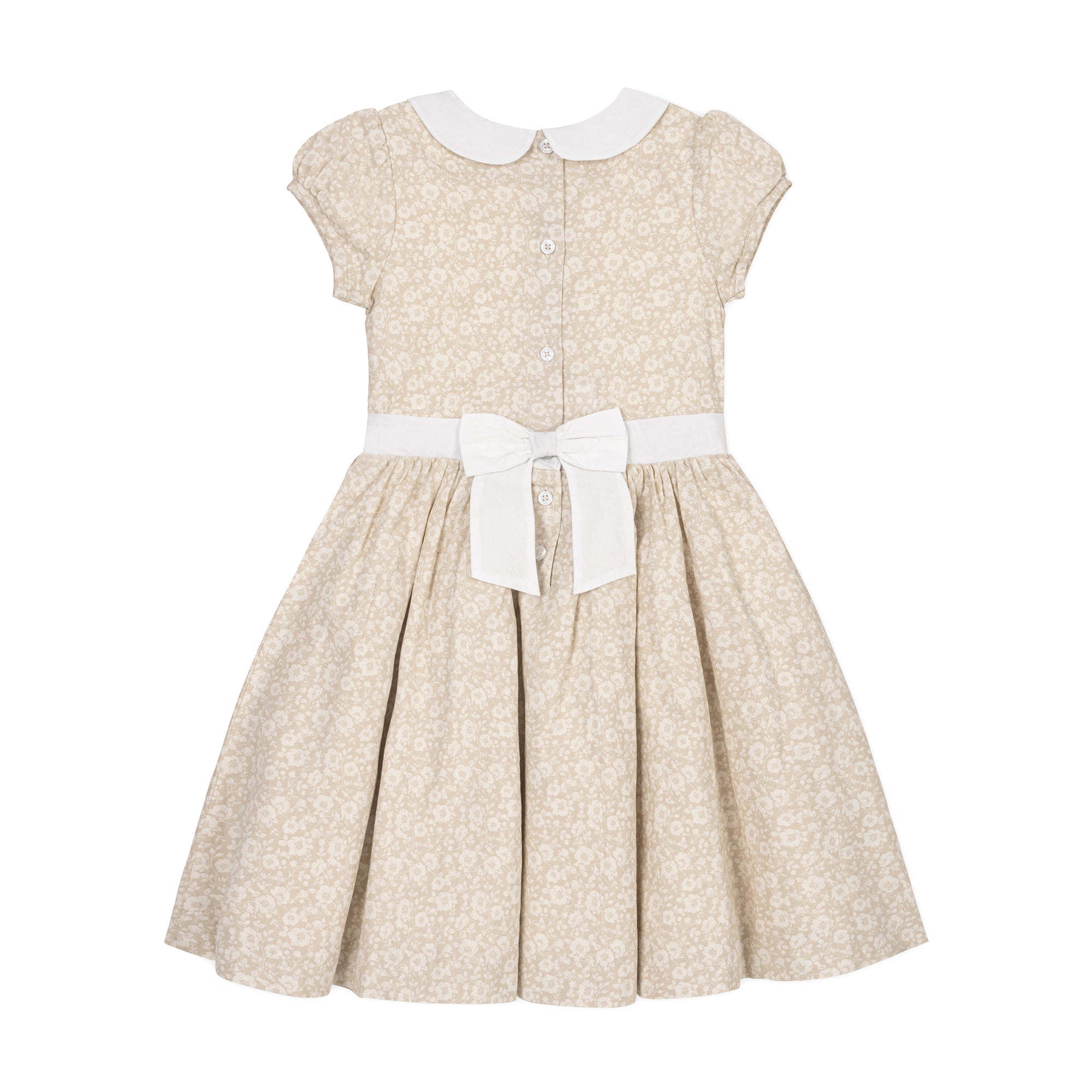 Linen Dress with Peter Pan Collar