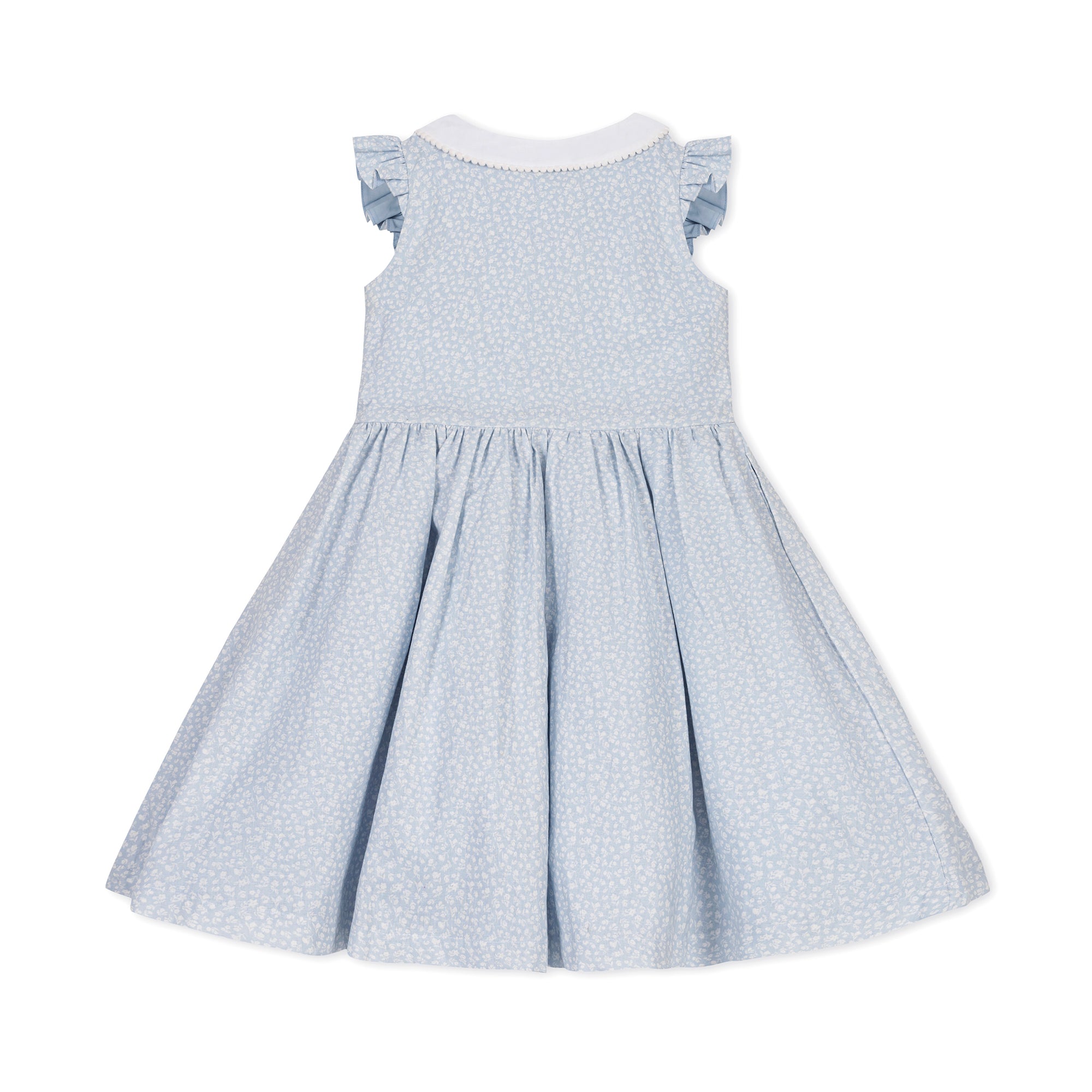 Linen Dress with Peter Pan Collar